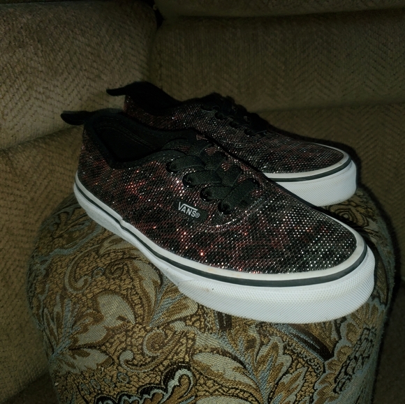 Kids leopard print mesh Van's size 1 - Picture 4 of 7